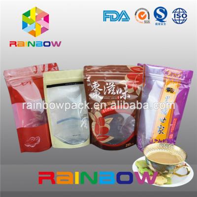China Seeds Packaging Zipperlock Clear Window Foil Pouch Packaging Waterproof for sale