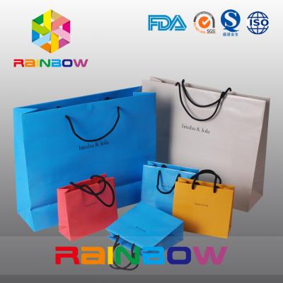 China Biodegradable Printed Customized Paper Bags Shopping Gift Paper Bag With Logo Print for sale