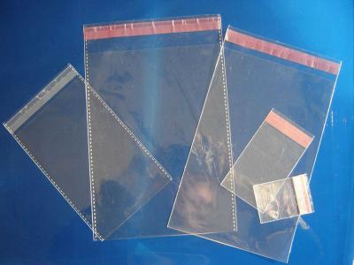 China Clear Plain Header Self Adhesive OPP Bags / OPP Header Bag / OPP Cellophone Gift Bag for sale