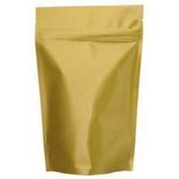 China Gold Aluminum Foil Food Vacuum Seal Bags Self Stand Pouch High Barrier For Dried Food for sale