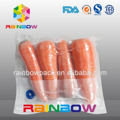 China Clear Nylon Food Vacuum Seal Bags For Fresh Food Packaging With Texture for sale