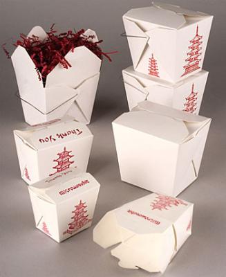 China White Paper Box Packaging For Food  On The Go , Noodle Package Paper Box for sale