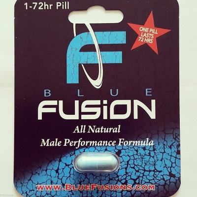 China Blue Fusion Bliser Card Packaging for Male Tablets , Aqueous Coating for sale