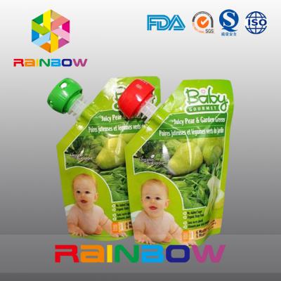China Eco Baby Spout Pouch Packaging For Liquid / Stand Up Liquid Juice Pouch for sale