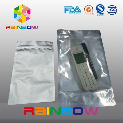 China Foil a eletrônica transparente dianteira que empacota o anti saco estático com ziplock à venda