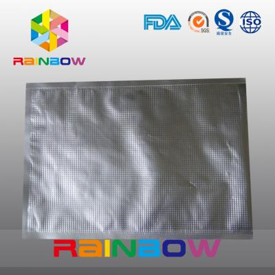 China Aluminum foil embossed bag / foil food vacuum texture packaging bags for sale