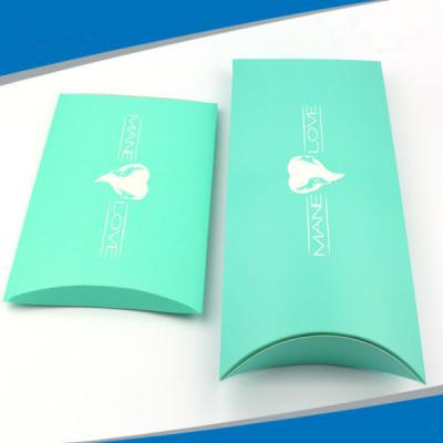 China Pillow Box Hair Extension Paper Box With Printed Logo , Custom Service Provided for sale