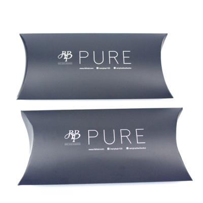 China Glossy Black Hair Extension Paper Box Packaging With Printed Logo , Custom Service Provided for sale