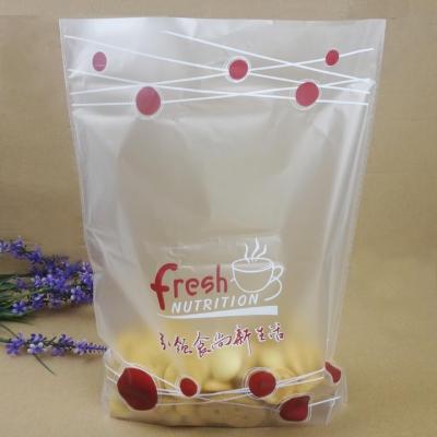 China Doypack customized plastic cellophane bags for breads / snack food packaging for sale