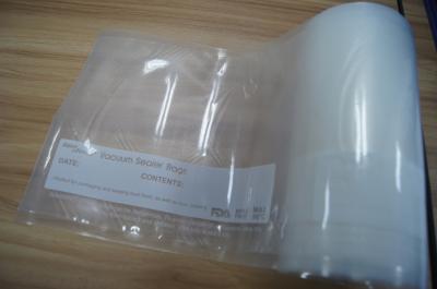 China Plastic Food Packaging Rolling Vacuum Bag With Embossed Side And Printing Side for sale