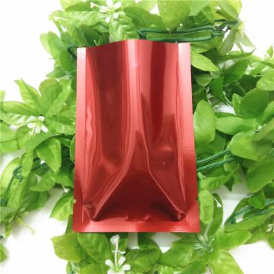 China Custom Printed Mylar k Bags Red Mylar Bag With Stand Size For Food Storage Packaging for sale