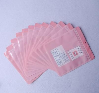 Cina Tre sacchetti di plastica della guarnizione laterale che imballano la borsa d'imballaggio a chiusura lampo di plastica della biancheria intima in vendita