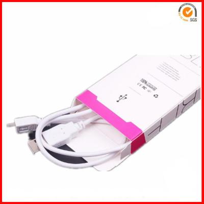 China Collapsible Paper Box Packaging Car Charger Packaging Box With Printed Logo for sale
