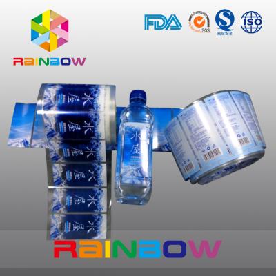 China Plastic Bottle Shrink Sleeve Labels , PVC Shrink Plastic Lable Blowing for sale