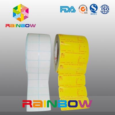 China No Print White / Colorful Blank Paper Roll Plain Self Adhesive Label With Custom Size for sale