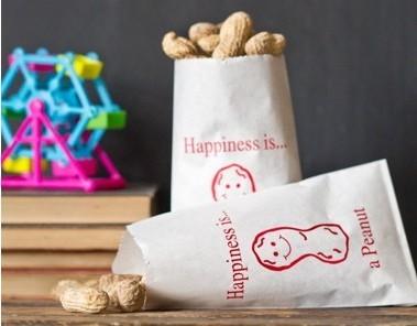 China Customized Printing Peanut / Ice Cream Sandwich Packaging Food Paper Bag for sale