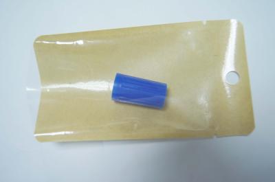 中国 小さい円形のこつの穴が付いている透明な前部ブラウン クラフト紙包装袋のヒート シールの袋 販売のため