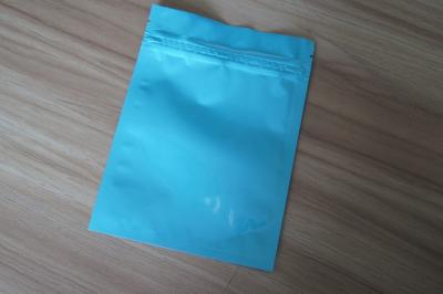China Mylar Foil Zip Lock Bag Small Plain Seed / Spice / Powder / Flour Packaging Pouch for sale