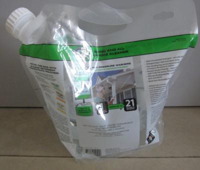 Китай Пластичные ясные мешки тензида прачечного упаковывая с бортовыми Spout и отверстием вида продается
