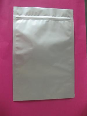 China Customized Foil Pouch Packaging Three Sides Sealed Aluminum Foil Zip Lock Bag for sale