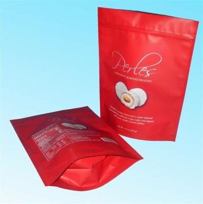 China Resealable Plastic Foil Pouch Packaging Stand Up Aluminum Foil Laminated k Bags for sale