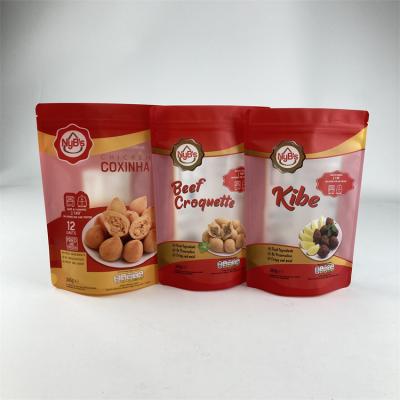 China Custom Food Edible Stand Up Pouch Nuts Cashew Peanut Packaging Clear Zip Lock Pouch for sale