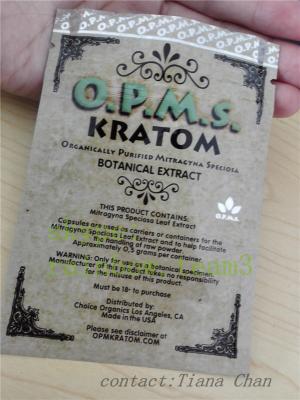 China Aluminum foil stand up pouch for enhanced kratom powder extracted from kratom for sale