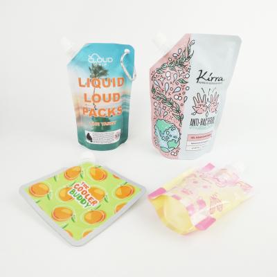 China Custom Shampoo Spout Pouch Packaging Cosmetic Spouted Liquid Stand Up Pouches for sale