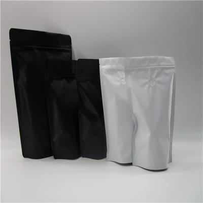 China Matte Black Foil Stand up Pouch With Zipper , foil bags for food packaging for sale