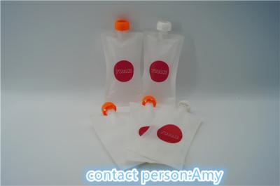 China Custom liquid bags with spout , reusable liquid sachet packing 250ml for sale