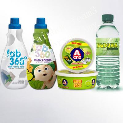 Chine Imperméabilisez les labels non adhésifs de douille de rétrécissement de PVC pour les bouteilles en plastique à vendre