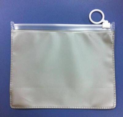 China Silk printing Clear frosted travel use eva plastic bag for clothes with zipper for sale