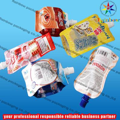 China Aluminum Foil Spout Pouch Packaging With Cap For Jelly for sale