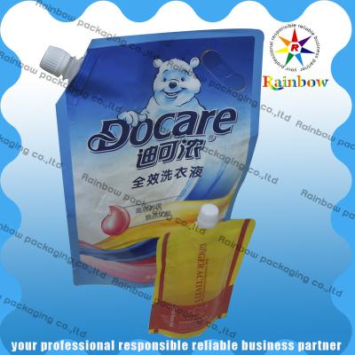 China Leak Proof Spout Pouch Packaging Custom Printed For Detergent for sale