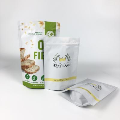 Chine Custom Label Packaging Mylar Pouches Oatmeal Heat Seal Laminated Pouches Zipper Doypacks à vendre