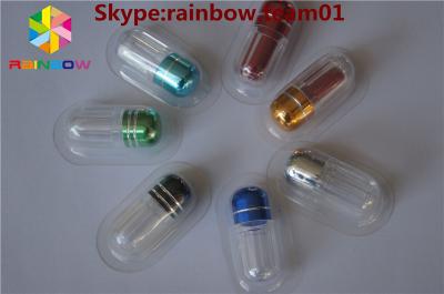 China Rhino empty pill bottles for sale sex pill bottle with ring cap capsule shaped container wholesale pill bottles for sale