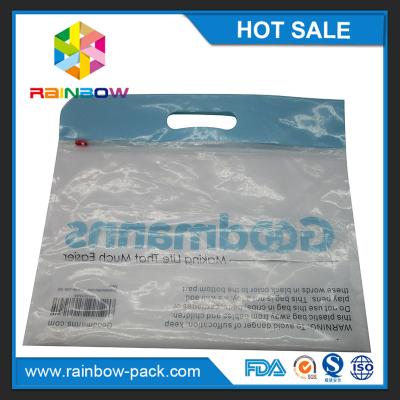 China PE  slider k bag with logo stand up bag clear front  zip lock bags with upc code printed k bag clear front for sale