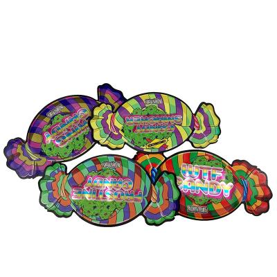 中国 Custom Logo Printing 1/8 OZ Child Resistant Mylar Bags 3.5g Edible Resealable cookies gummy Mylar Exit Bag 販売のため
