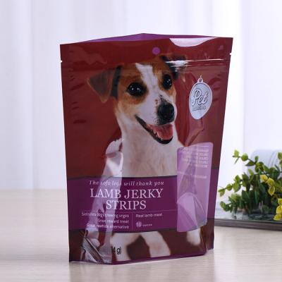 Cina La borsa d'imballaggio del cibo per cani dell'etichetta privata/sta sulla borsa della chiusura lampo per alimento animale in vendita