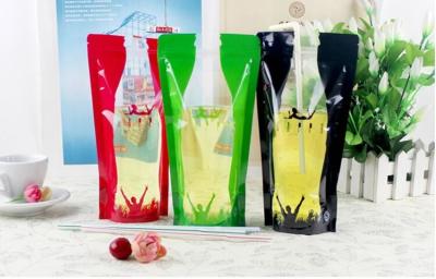 China custom transparent plastic zip lock drinks/beverage bag/resealable pouch packaging bag for drinks for sale