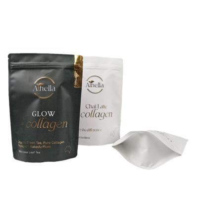 China Biodegradable Stand up Kraft Paper Bag for Edible Gummy Coffee Tea Bag Snacks Food Packaging Bags en venta