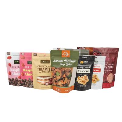 China Customized Wholesale Logo Printed Food Grade Chocolate Packaging Snack Zipper Stand Up Plastic Bag en venta