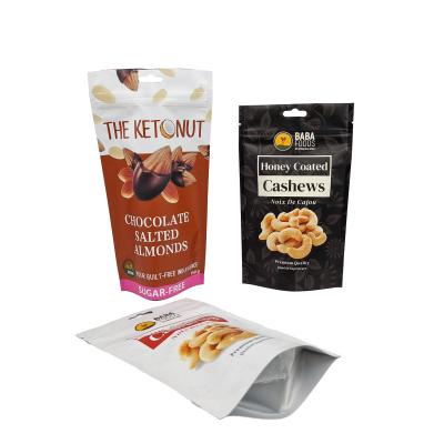 China Plastic Dried Fruit Pouch Packaging Snack Cashew Food Nut Zipper Plastic Bag Food Grade Mylar Bag zu verkaufen