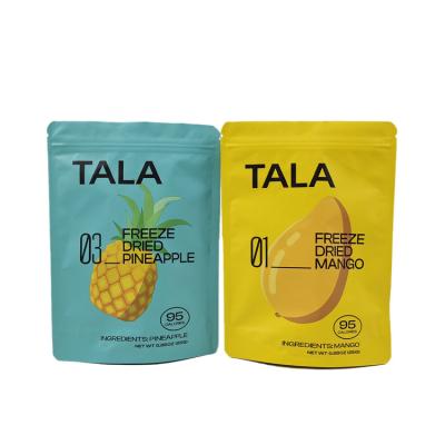 China Custom Printed Plastic Stand Up Snack Mango Pineapple Dried Fruit Resealable Mylar Bags en venta