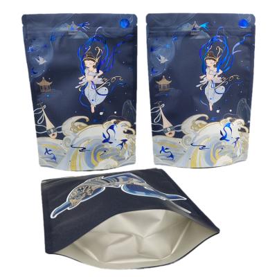 China High Quality Customized Reusable Zipper Plastic Packaging Bag for Chocolate Nut Protein Bar Soft Touch Mylar Bag à venda