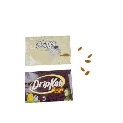 China Custom Heat Seal Back Side Seal Candy Nut Mylar Bag Protein Energy Mushroom Chocolate Bar Wrapper Packaging Bag For Pill for sale