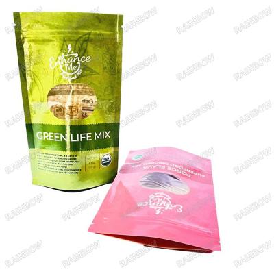 China Direct Factory Packaging Moisture Proof Plastic Bags Green Red Yellow Pouch Zip Lock Bags For Food Storage 1kg for sale