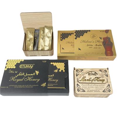 China Factory Directly Sale Honey Bags and Boxes with Spot UV Custom Logo Printing Luxury Honey Box Packaging for sale