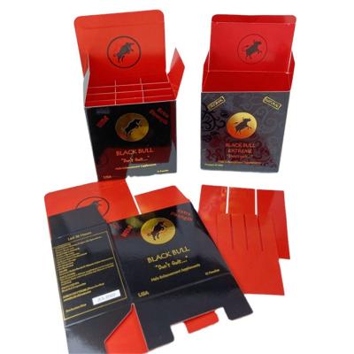 China Custom Printed Logo Luxury VITAMAX Extreme Honey Edible Packing Paper Boxes And Bags For Honey Liquid Empty Package à venda