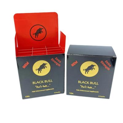 Китай Wholesale Rhino Honey Printed Gold Secret Miracle Honey 3D Lenticular Card Display Box Honey Sachets Packaging продается